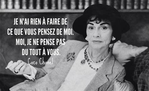 coco chanel une veille bic|Coco Chanel citation francaise.